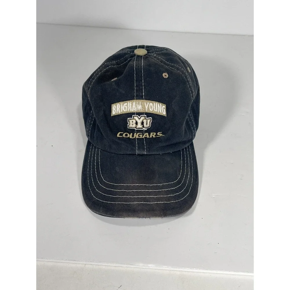 Zephyr BYU Cougars Hat Mens Navy Blue‎ NCAA Embroidered Adjustable Baseball Cap